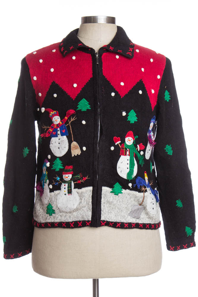 Black Ugly Christmas Cardigan 35372