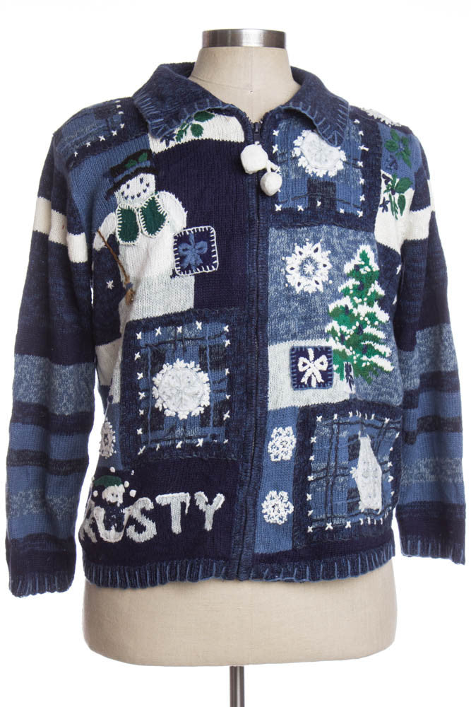 Black Ugly Christmas Cardigan 35435