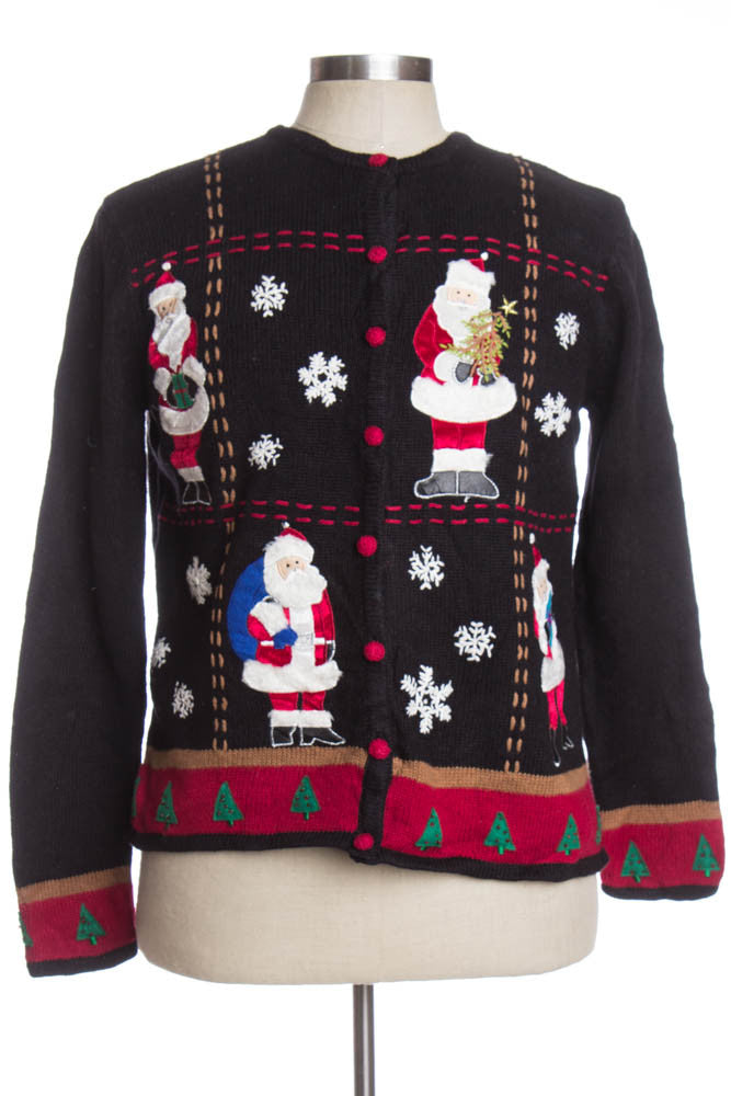 Black Ugly Christmas Cardigan 35588