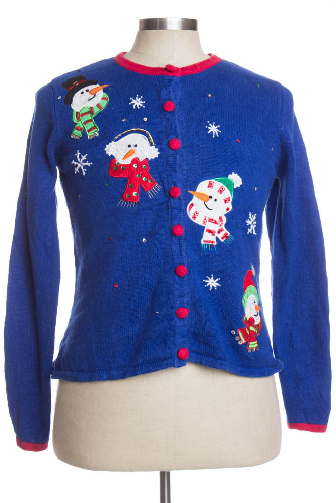 Blue Ugly Christmas Cardigan 35623