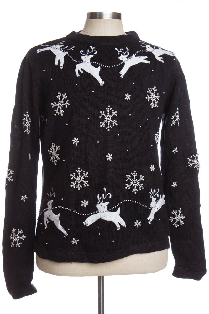 Black Ugly Christmas Pullover 35674