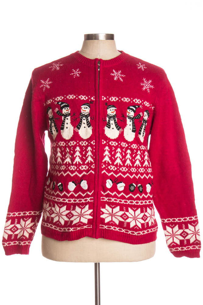 Red Ugly Christmas Cardigan 35775