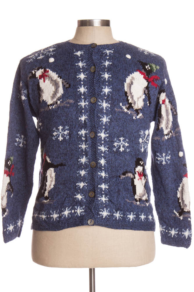 Blue Ugly Christmas Cardigan 35777