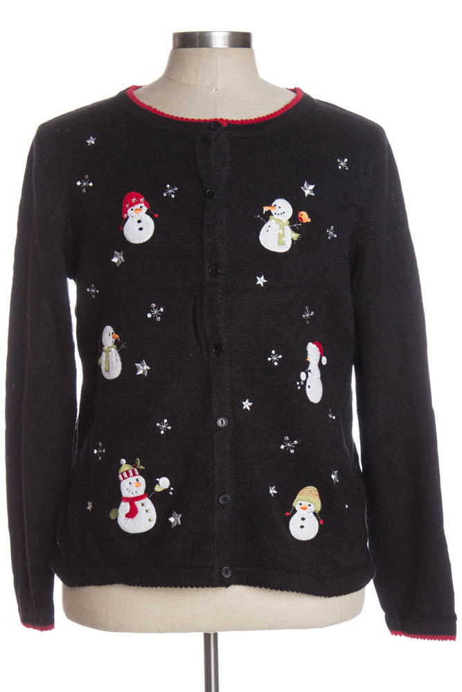 Black Ugly Christmas Cardigan 35865