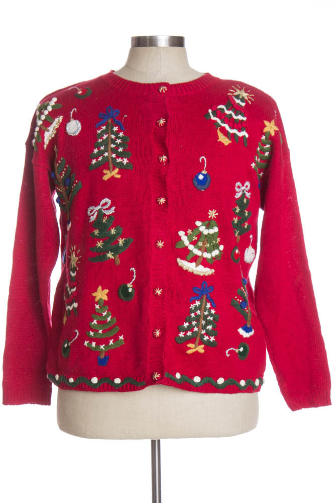 Red Ugly Christmas Cardigan 36374
