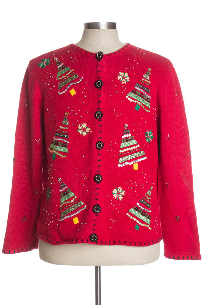 Red Ugly Christmas Cardigan 36392