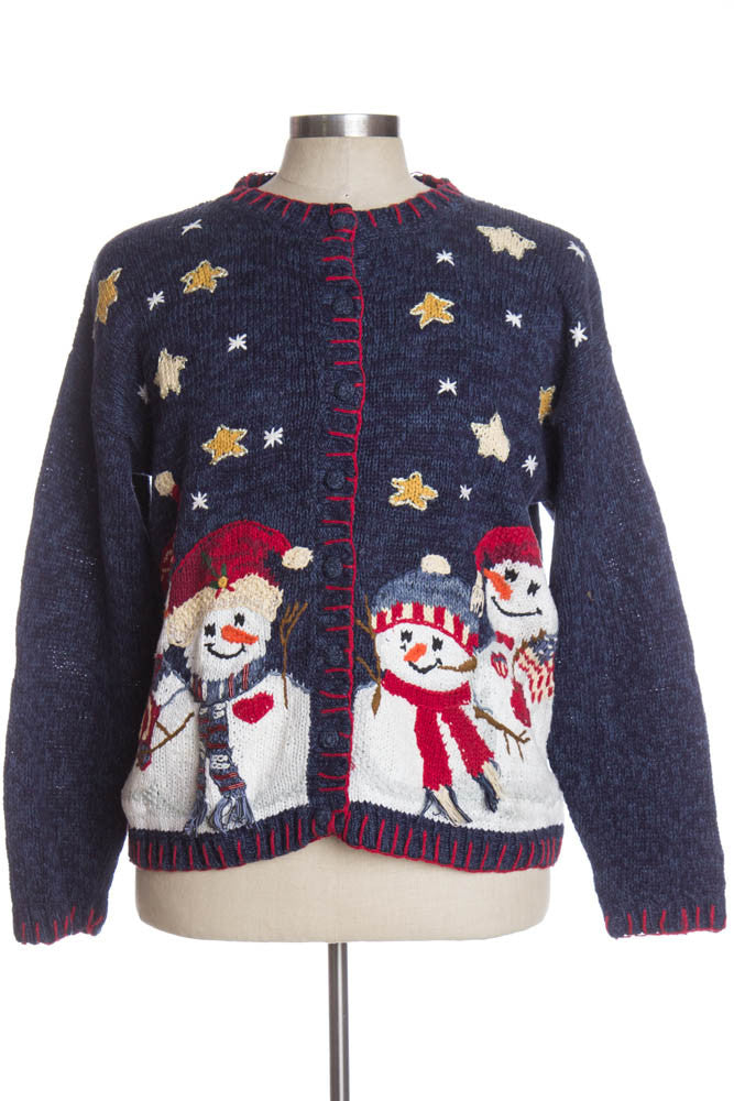 Blue Ugly Christmas Cardigan 36398