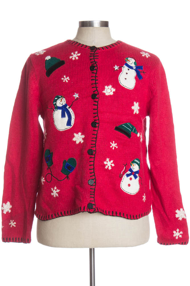 Red Ugly Christmas Cardigan 36400