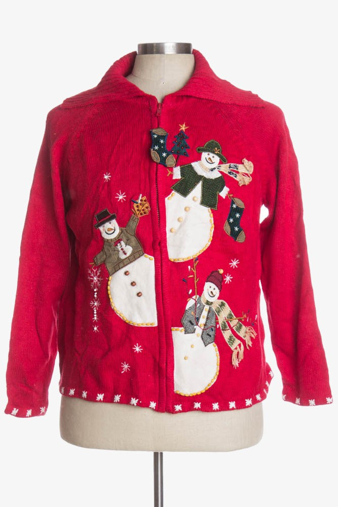Red Ugly Christmas Cardigan 36564