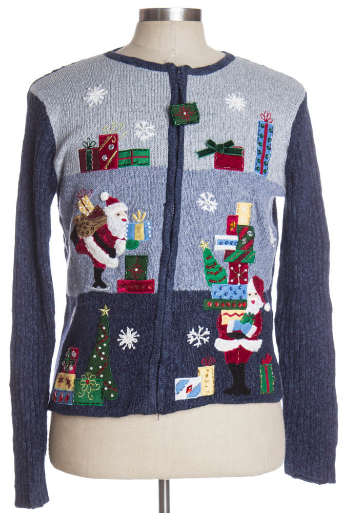 Blue Ugly Christmas Cardigan 36595