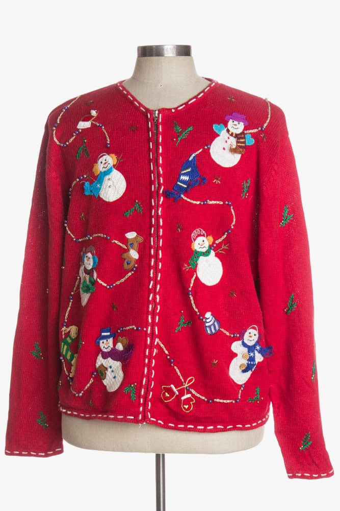 Red Ugly Christmas Cardigan 36618