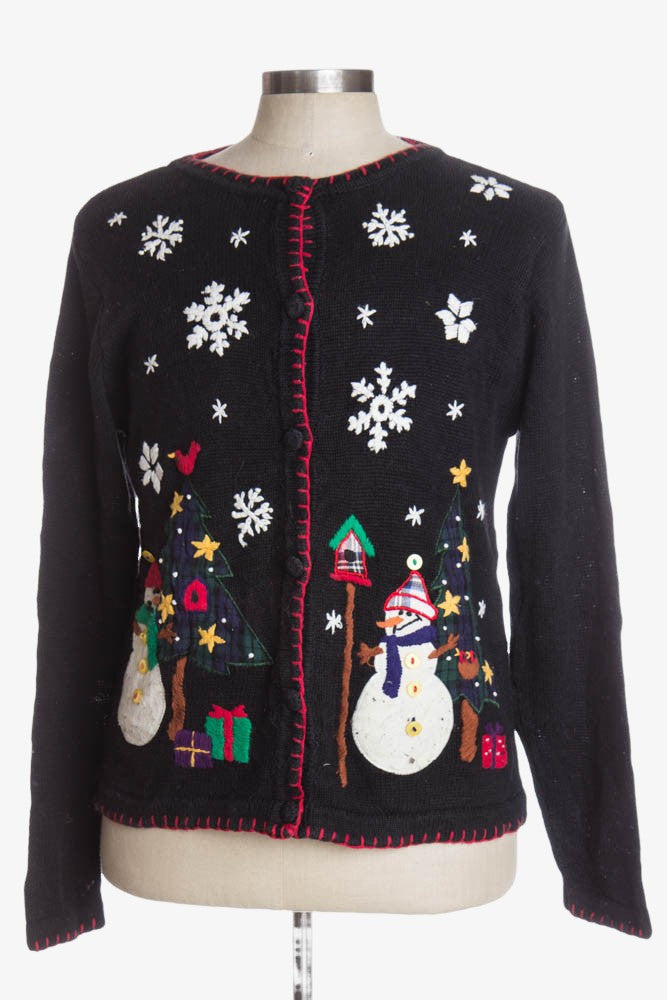 Black Ugly Christmas Cardigan 36620