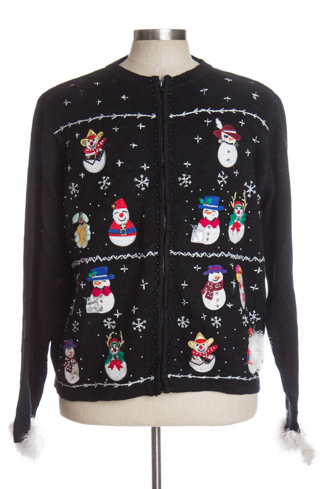 Black Ugly Christmas Cardigan 36627