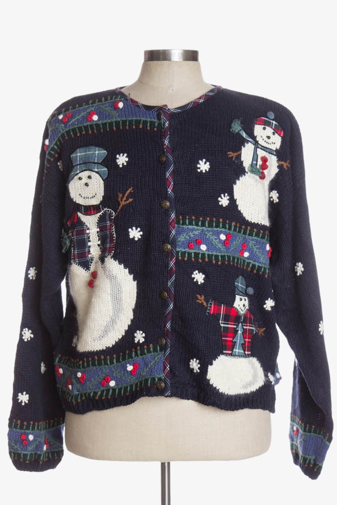 Blue Ugly Christmas Cardigan 36639