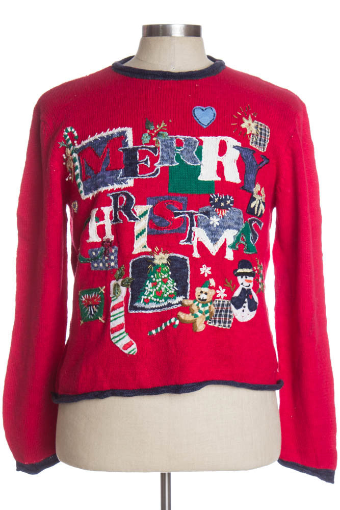 Red Ugly Christmas Cardigan 36646