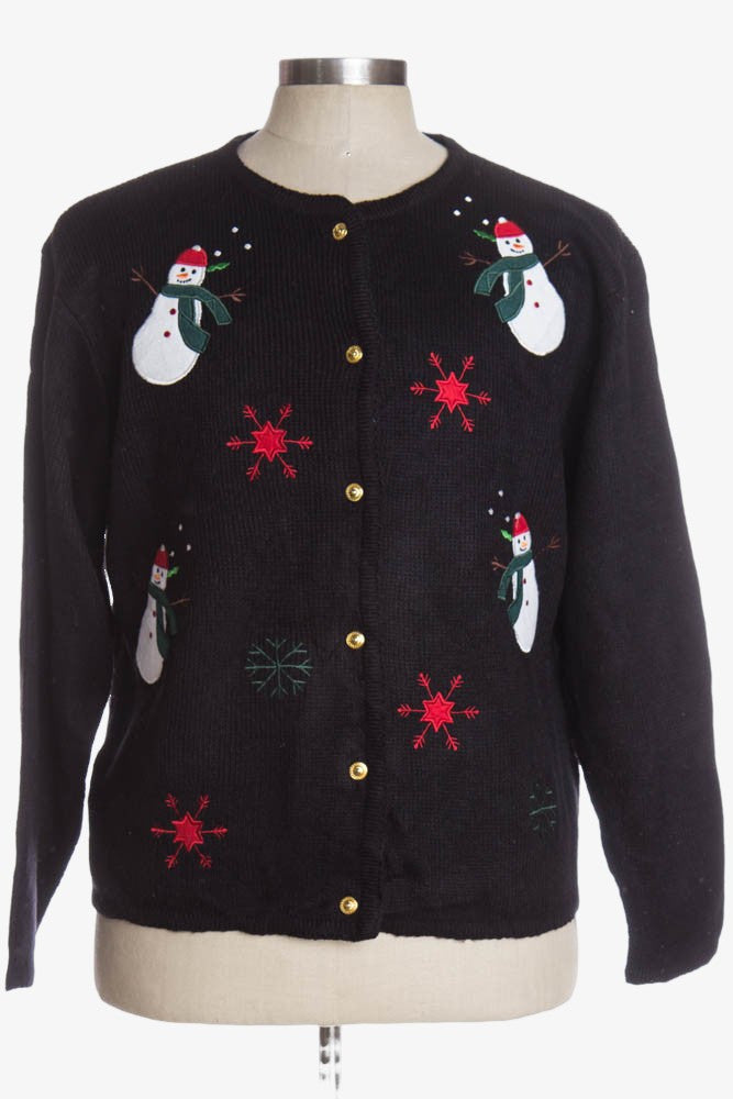 Black Ugly Christmas Cardigan 36647