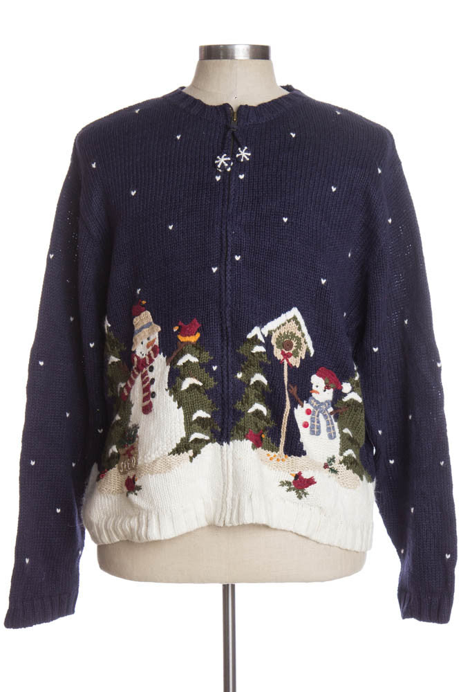 Blue Ugly Christmas Cardigan 36666