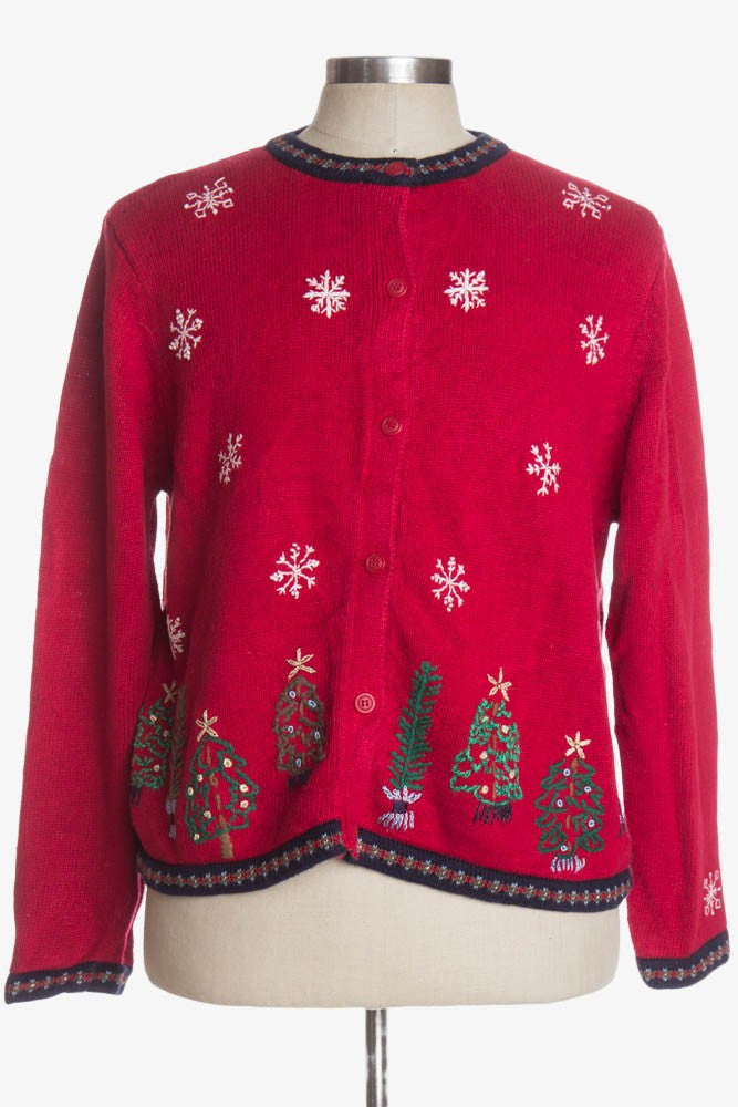 Red Ugly Christmas Cardigan 36690