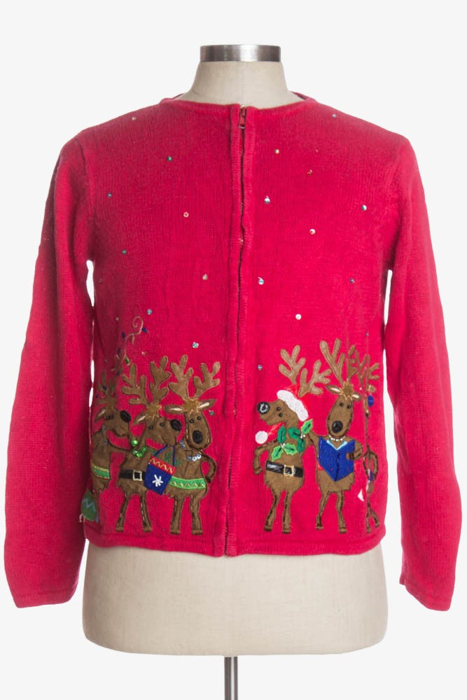 Red Ugly Christmas Cardigan 36692