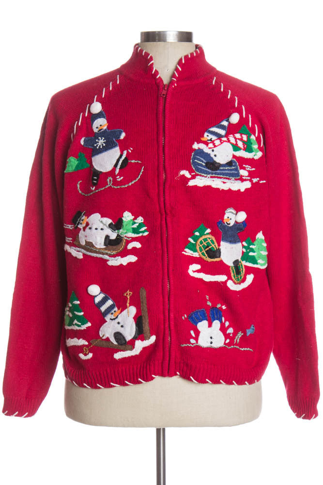 Red Ugly Christmas Cardigan 36694