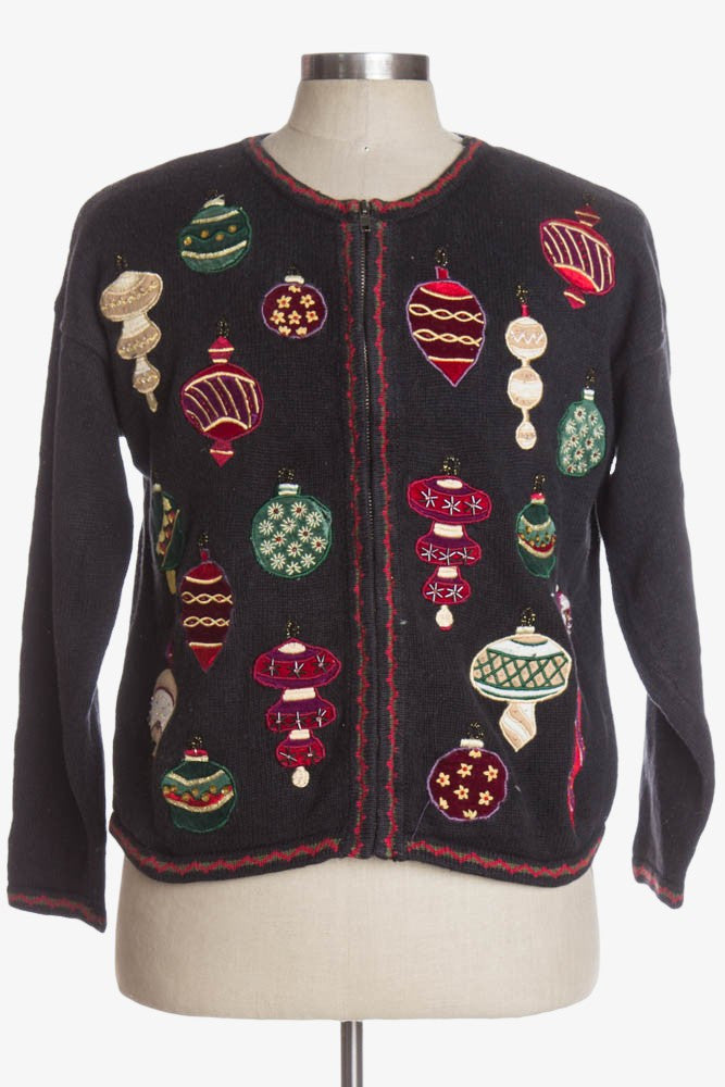 Black Ugly Christmas Cardigan 36699