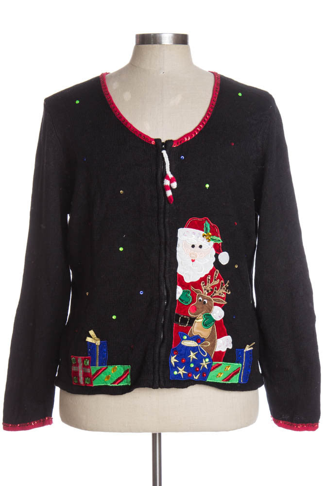 Black Ugly Christmas Cardigan 36722