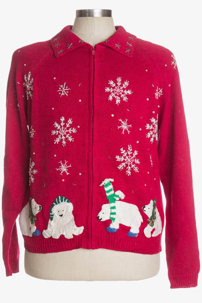 Red Ugly Christmas Cardigan 36744