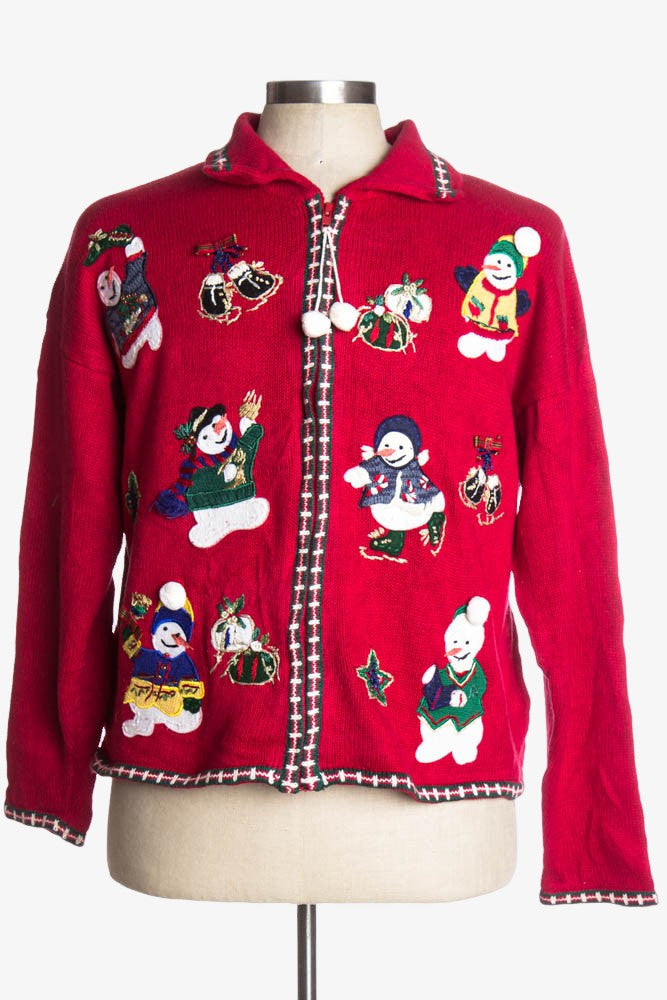 Red Ugly Christmas Cardigan 36942