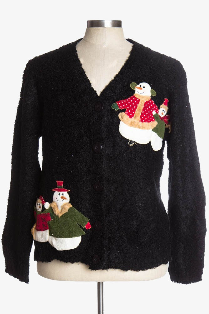 Black Ugly Christmas Cardigan 37162