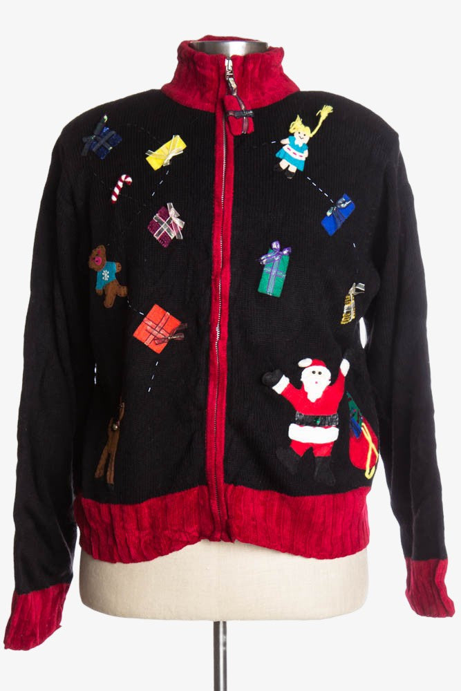 Black Ugly Christmas Cardigan 37226