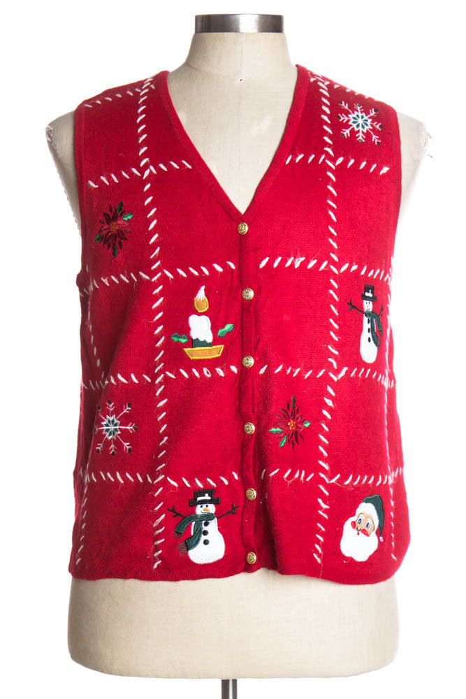 Red Ugly Christmas Vest 37276