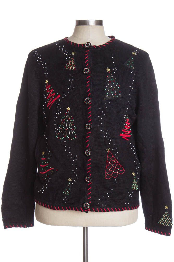 Black Ugly Christmas Cardigan 37428