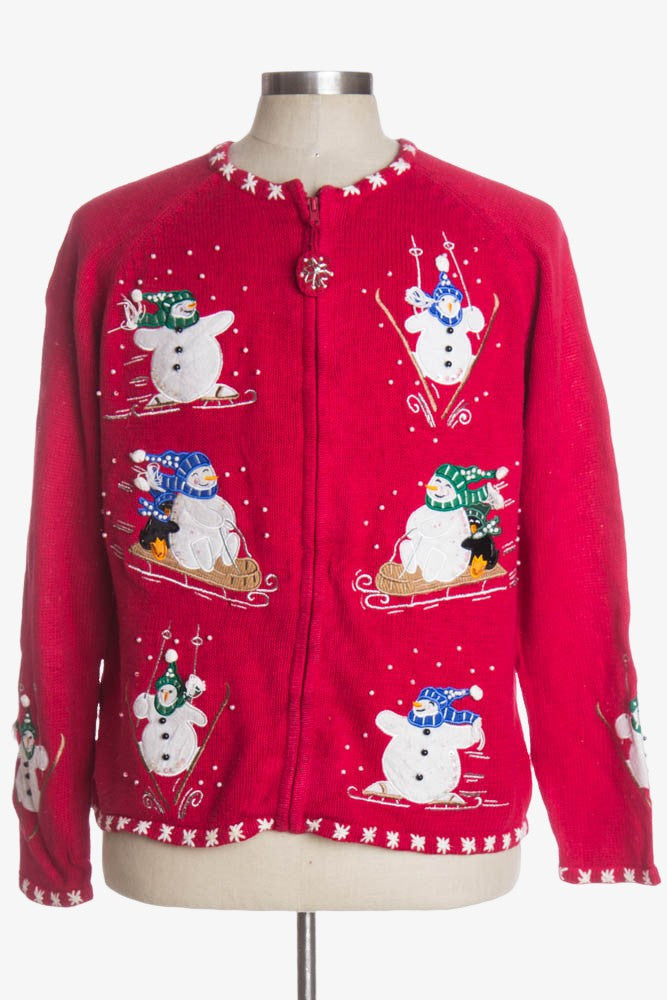 Red Ugly Christmas Cardigan 37512