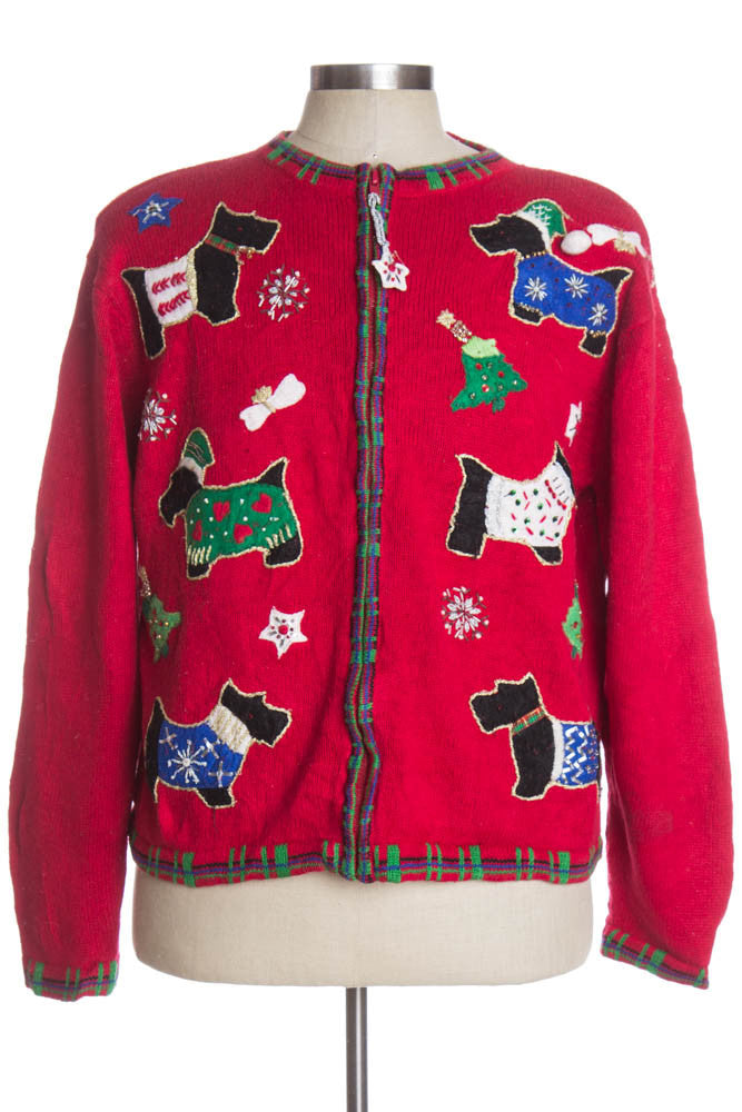 Red Ugly Christmas Cardigan 37563