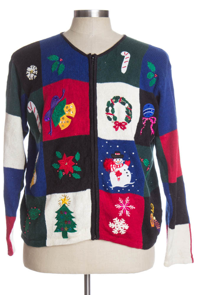 Multicolor Ugly Christmas Cardigan 37570