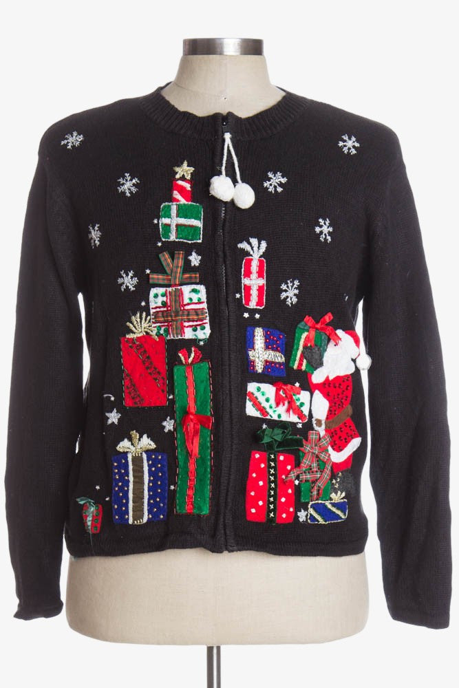Black Ugly Christmas Cardigan 37571