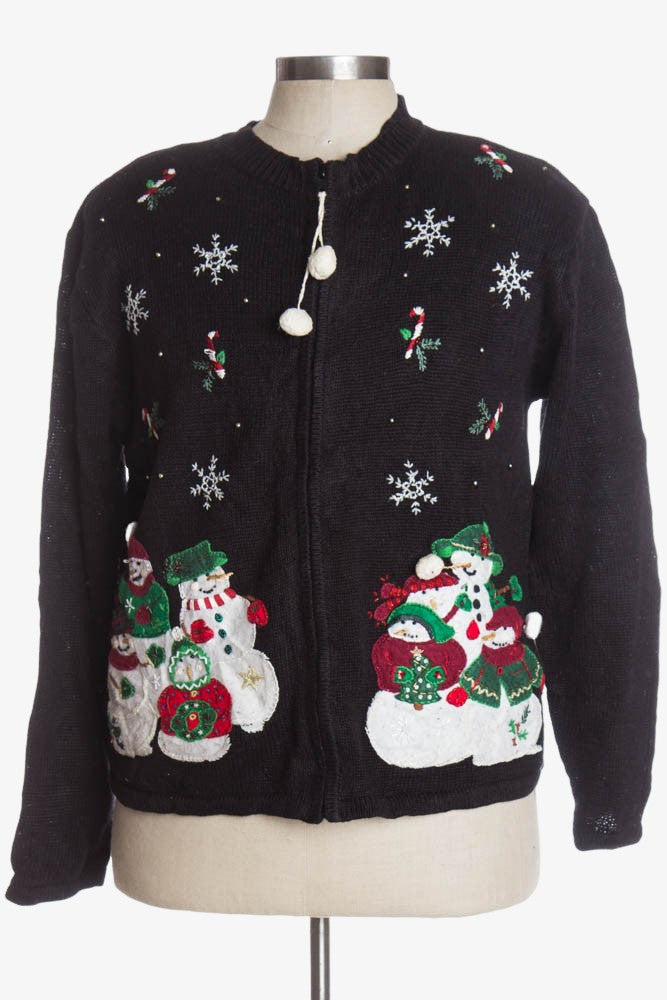 Black Ugly Christmas Cardigan 37613