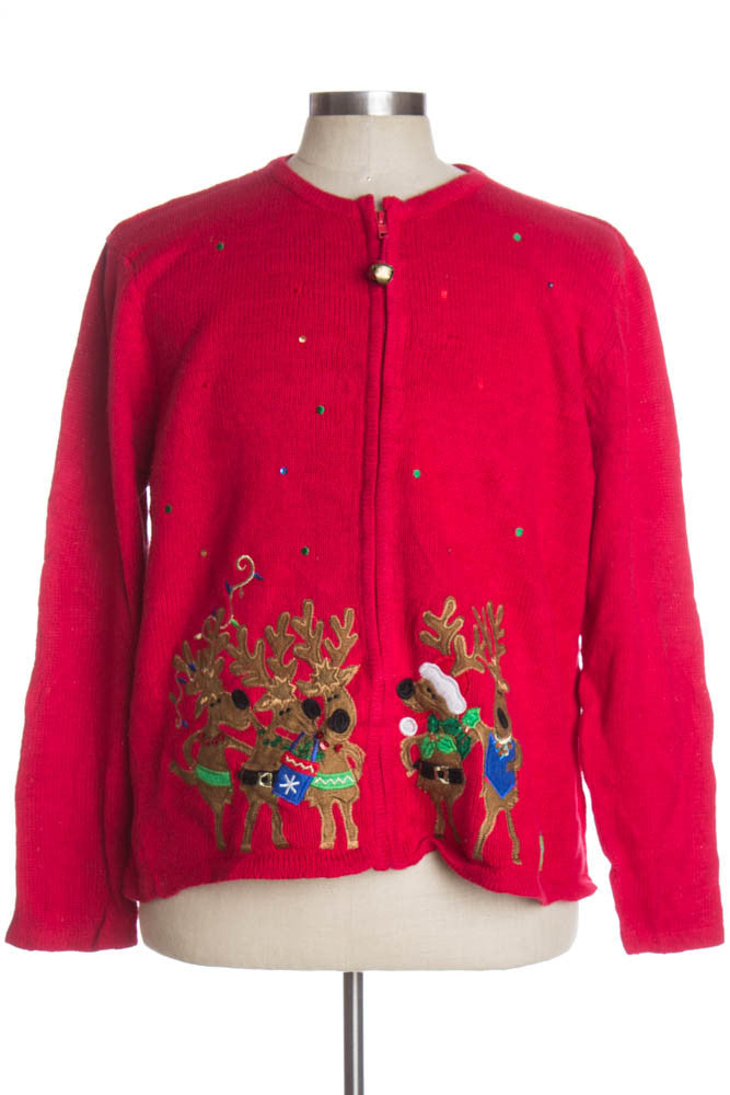 Red Ugly Christmas Cardigan 37620