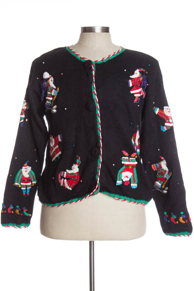 Black Ugly Christmas Cardigan 37666