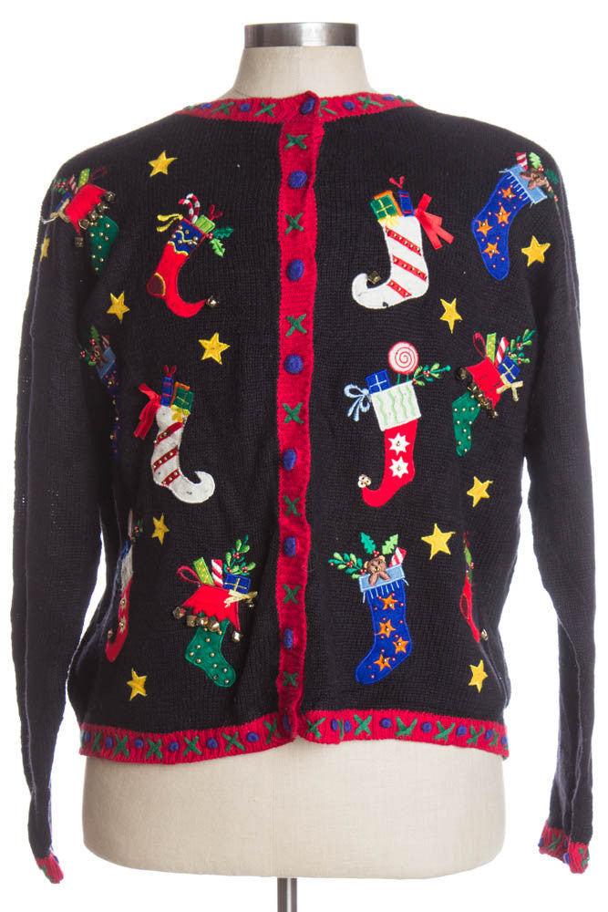Black Ugly Christmas Cardigan 37781