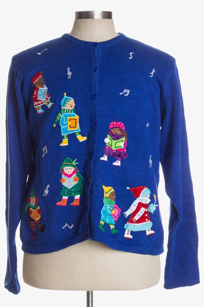 Blue Ugly Christmas Cardigan 37834