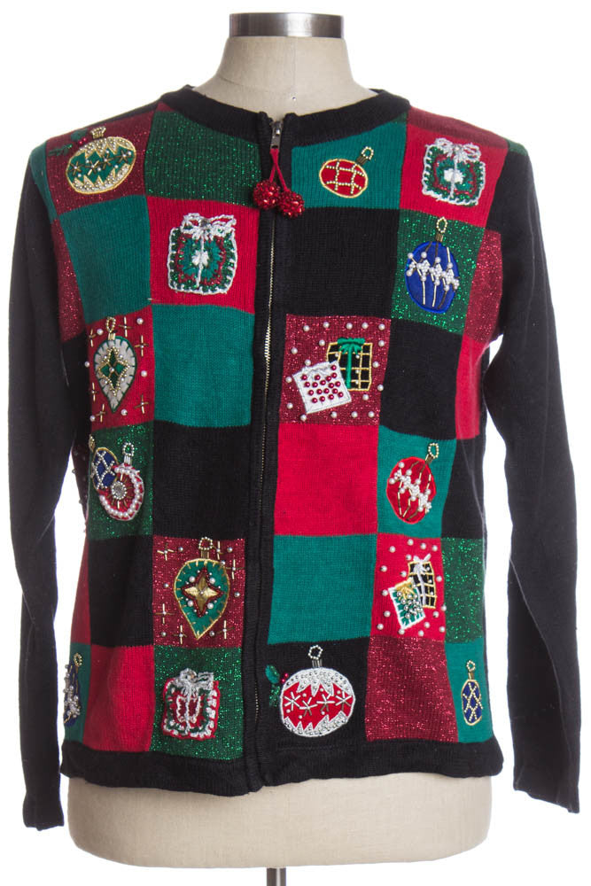 Black Ugly Christmas Cardigan 37857