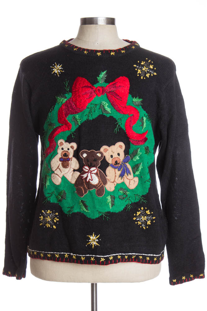 Black Ugly Christmas Cardigan 38181