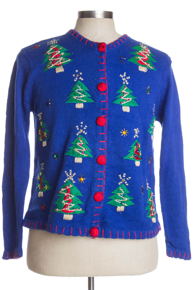 Blue Ugly Christmas Cardigan 38198