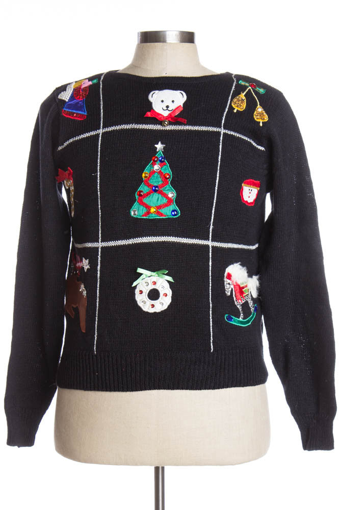 Black Ugly Christmas Pullover 38637