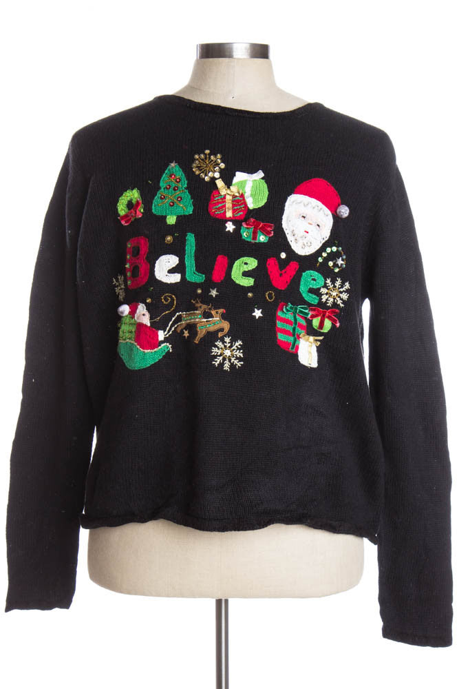 Black Ugly Christmas Pullover 38684