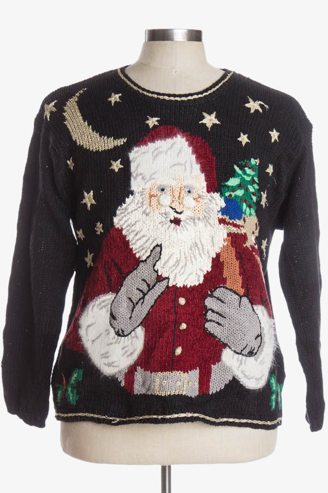 Black Ugly Christmas Pullover 38703