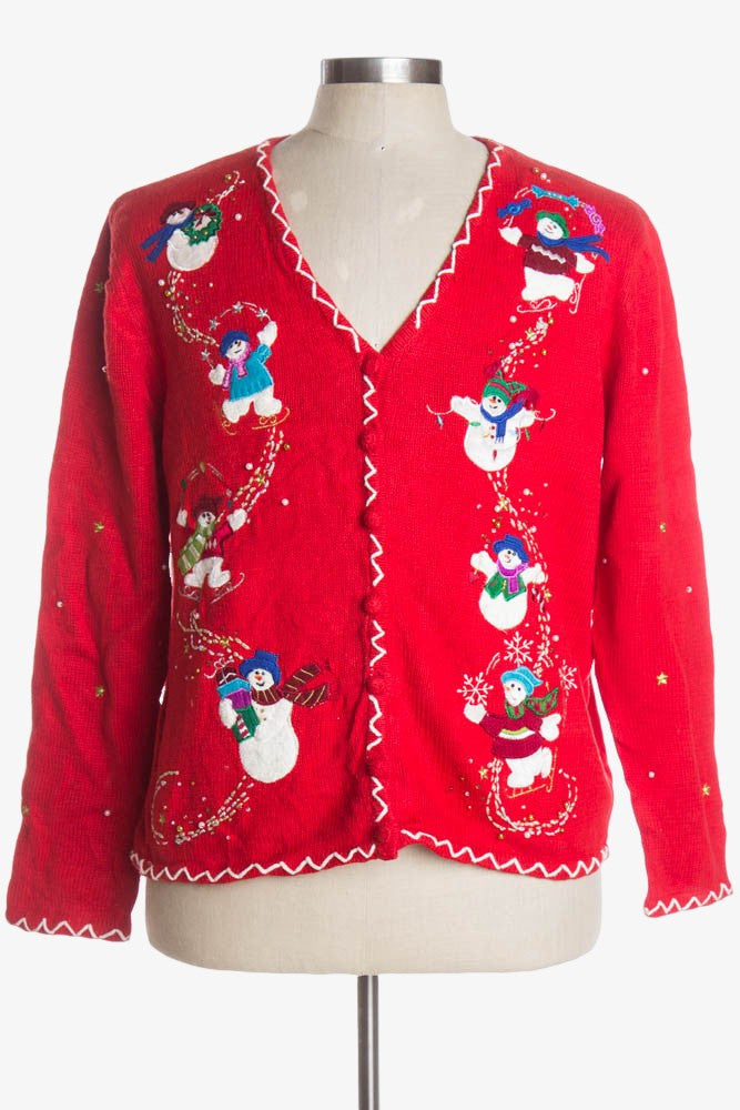 Red Ugly Christmas Cardigan 38802