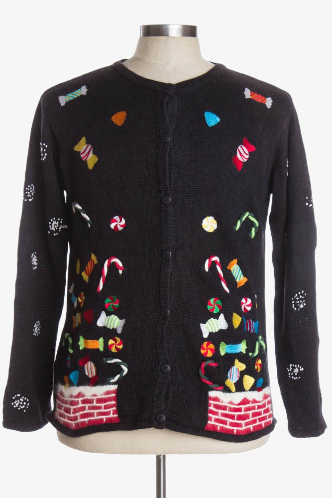 Black Ugly Christmas Cardigan 38820