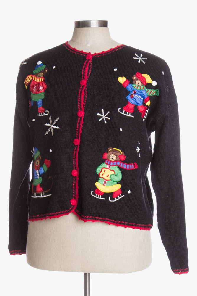 Black Ugly Christmas Cardigan 38899